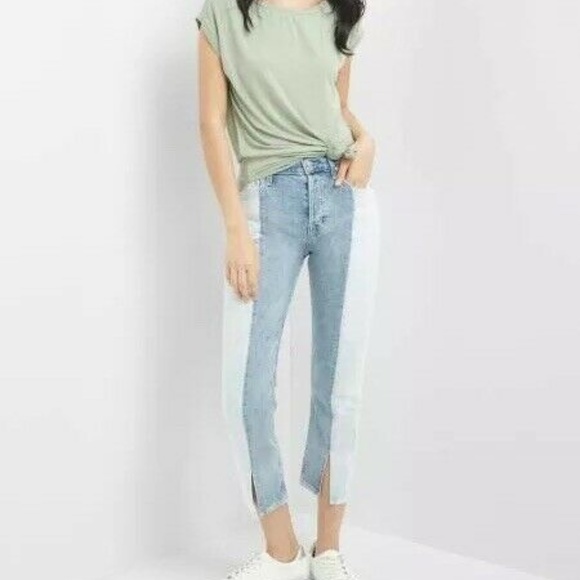 Super High Rise Straight Grop Light Indigo Gap - Picture 4 of 8